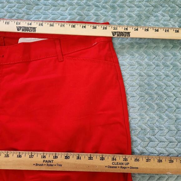 St John’s Bay Mid Rise Secret Slender Red Capri Pants 24W - Picture 3 of 5